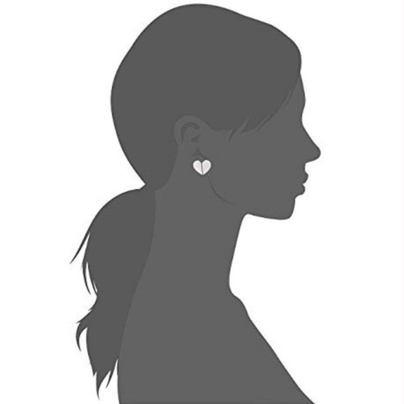 KATE SPADE ♠️ HERITAGE SPADE HEART STUDS EARRINGS - Picture 8 of 8